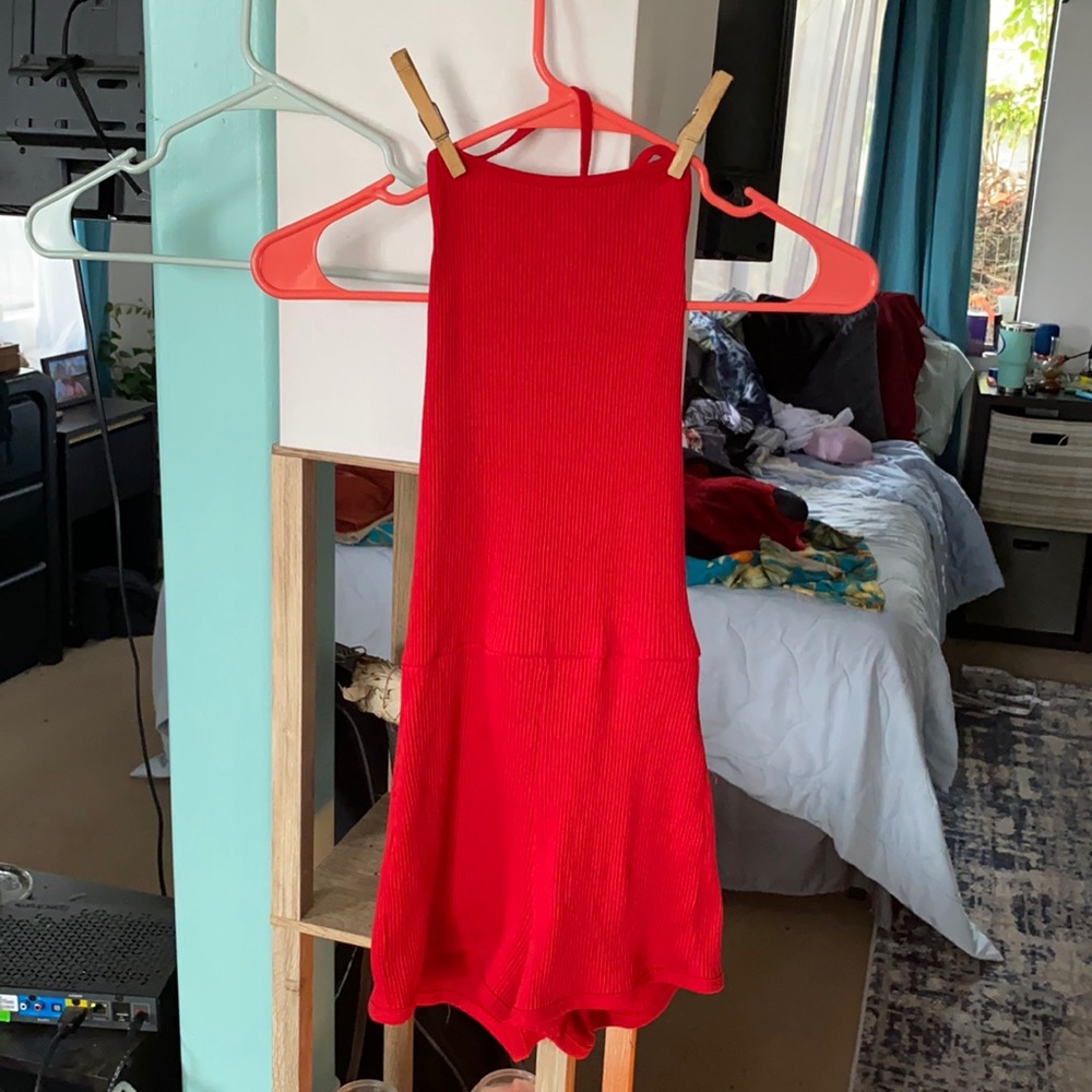 Red Zara romper